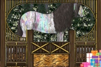 Horse Color:White Spotted Smoky Black Ice 