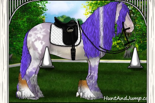 Horse Color:Watercolor White Spotted Amber Champagne Ice