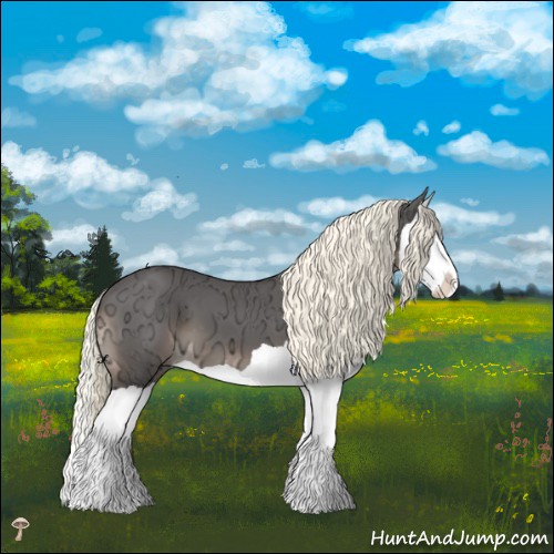 Horse Color:Liver Chestnut Ice Mushroom Splash 