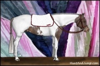Horse Color:Liver Chestnut Splash Tobiano Near Fewspot Brindle