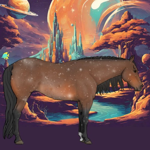 Horse Color:Bay Roan 