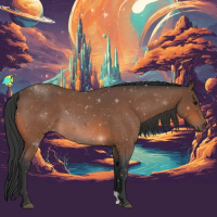 Horse Color:Bay Roan 