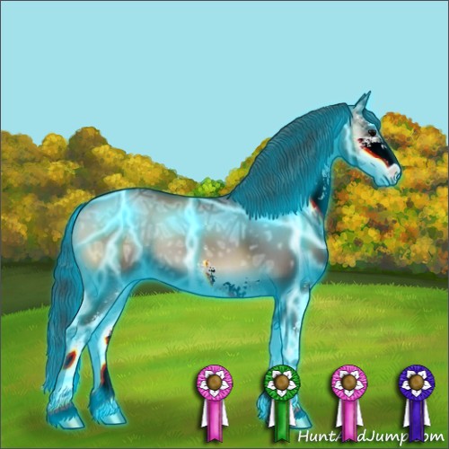 Horse Color:Thunderstruck Blue Onyx Ice Sabino 