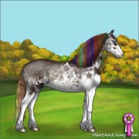 Horse Color:Painted Chocolate Blue Onyx Ice Sabino Splash 