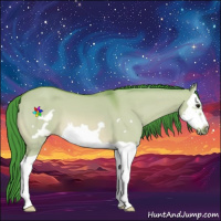 Horse Color:Watercolor Bay Dun Splash Frame 