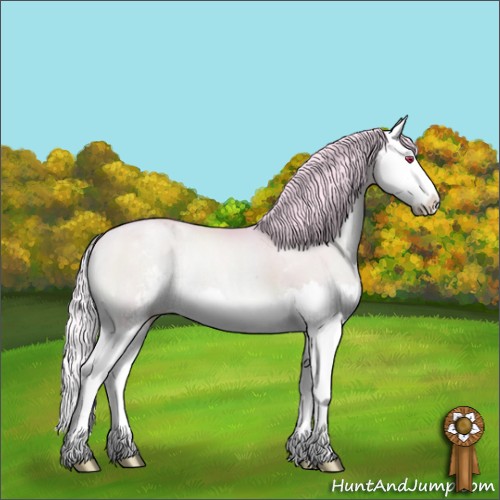 Horse Color:Watercolor Silver Brown Chinchilla Pearl Onyx Sabino Splash 