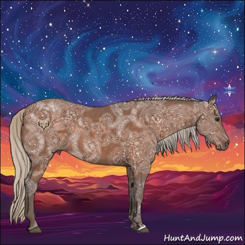 Horse Color:Silver Buckskin Ice 