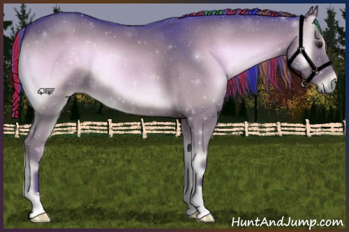 Horse Color:Painted Watercolor Liver Red Onyx 