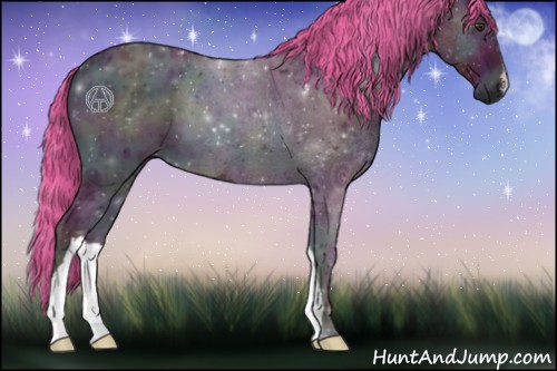 Horse Color:Watercolor Midnight Red Onyx Ice