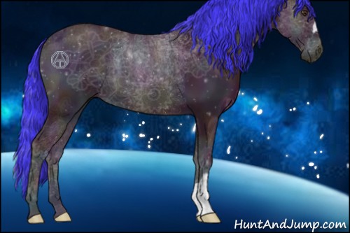 Horse Color:Watercolor Midnight Bay Ice Onyx 