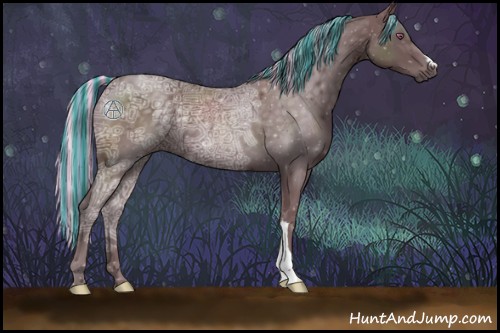 Horse Color:Painted Chocolate Silver Black Chinchilla Ice
