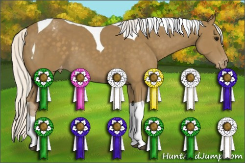 Horse Color:Silver Smoky Black Tobiano Varnish 