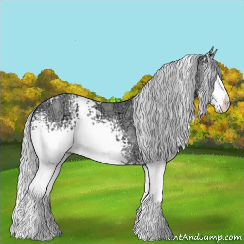 Horse Color:White Spotted Silver Classic Champagne Chinchilla Ice 