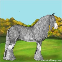 Horse Color:Silver Sable Champagne Chinchilla Ice Sabino Rabicano