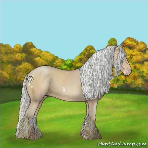 Horse Color:Watercolor White Spotted Silver Sable Champagne Sabino 