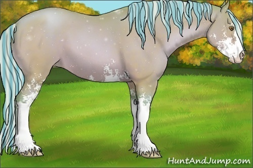 Horse Color:Painted Watercolor Silver Brown Pearl Sabino 