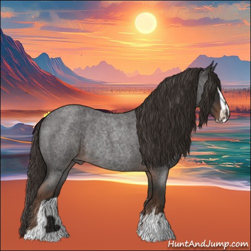 Horse Color:Liver Red Roan Sabino Rabicano 