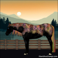 Horse Color:Void Painted Nacre White Spotted Chestnut Splash 