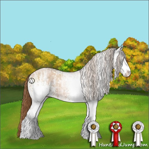 Horse Color:White Spotted Brown Ice Pearl Sabino