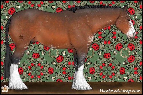 Horse Color:Brown Sabino 