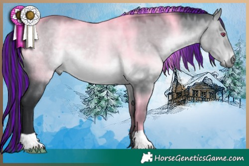 Horse Color:Painted Brown Chinchilla Dun