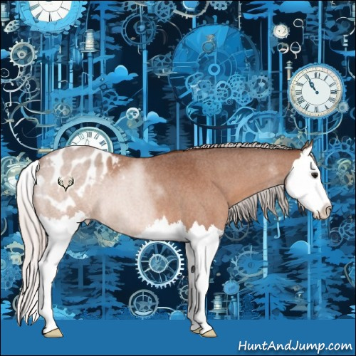 Horse Color:Silver Bay Roan Splash Appaloosa 
