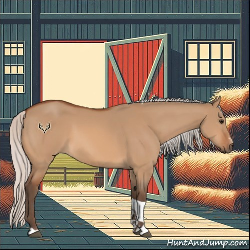 Horse Color:Silver Bay Dun Sabino Tobiano 