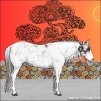 Horse Color:Smoky Black Sabino 