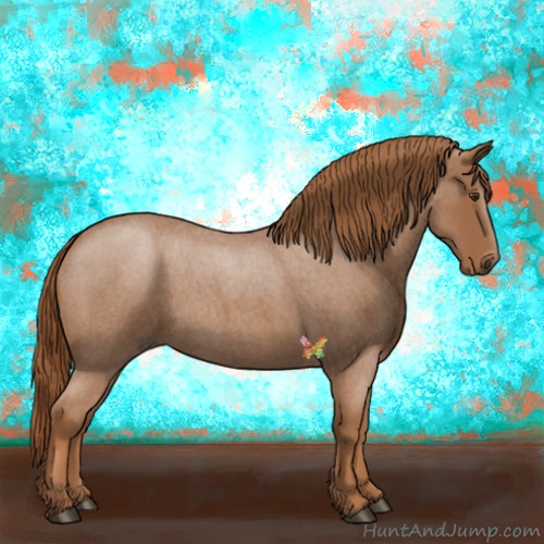 Horse Color:Red Roan 