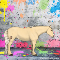 Horse Color:Palomino Roan Dun 