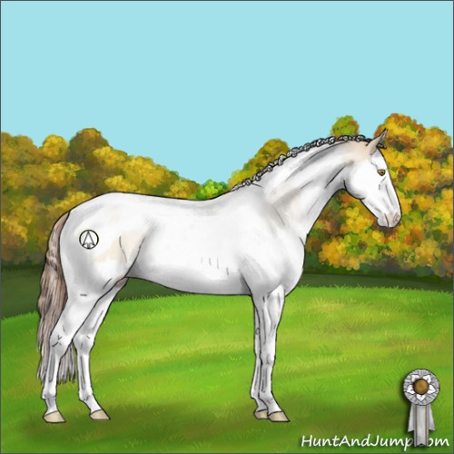 Horse Color:Brown Pearl Dun Sabino Splash Tobiano Rabicano 