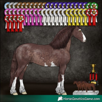 Horse Color:Platinum Chocolate Brown 