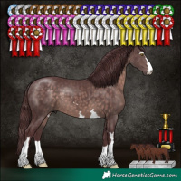 Horse Color:Platinum Chocolate Brown 