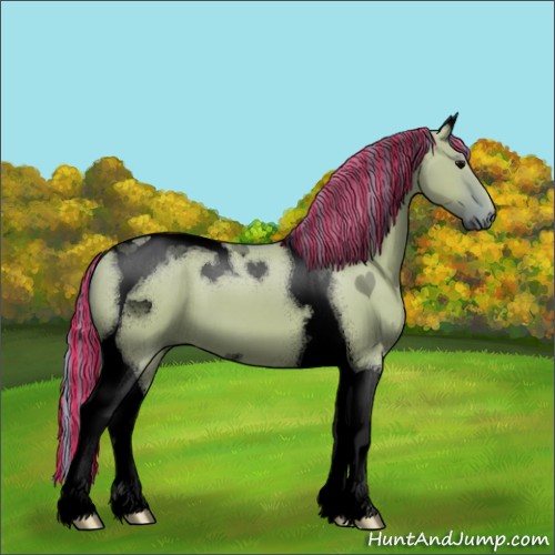 Horse Color:Void Painted Watercolor Grullo Tobiano