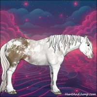 Horse Color:Silver Black Sabino 