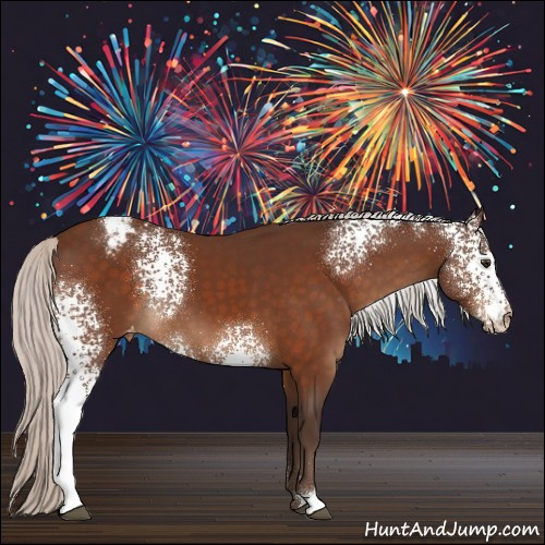 Horse Color:White Spotted Silver Brown Varnish