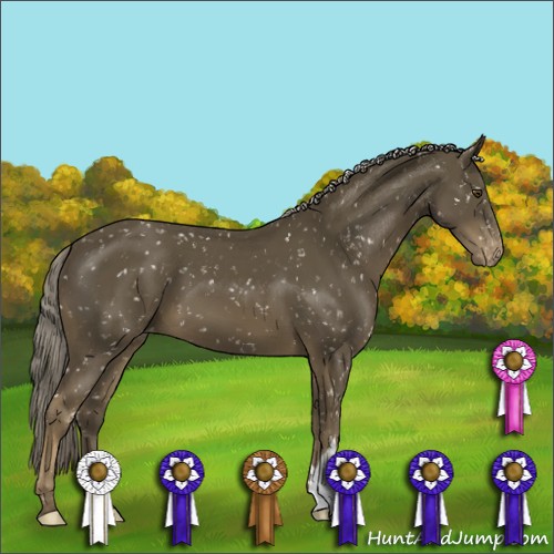 Horse Color:Chocolate Palomino Mushroom Snowflake Varnish