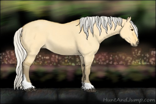 Horse Color:Silver Buckskin Dun Tobiano 