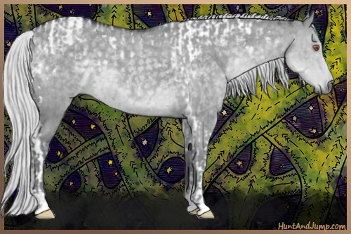 Horse Color:Silver Black Chinchilla Tobiano  and Silver Grullo Chinchilla 