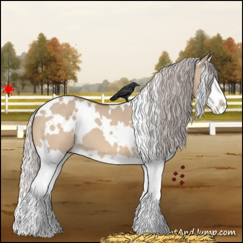 Horse Color:White Spotted Silver Bay Dun Splash 
