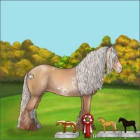 Horse Color:White Spotted Silver Classic Champagne 
