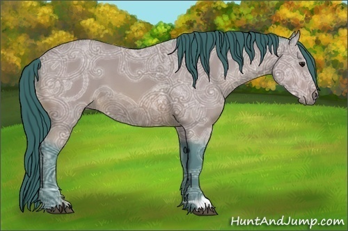 Horse Color:Watercolor Bay Ice 