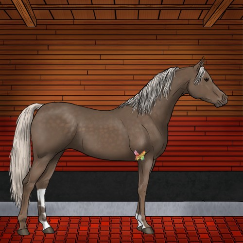 Horse Color:Silver Black 