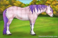 Horse Color:Watercolor Plaid  Bay Ice Onyx 