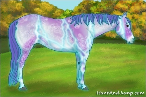 Horse Color:Thunderstruck Watercolor Bay Ice Onyx Sabino