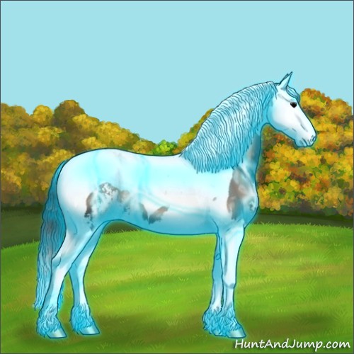Horse Color:Thunderstruck Blue Onyx Ice Sabino Splash Tobiano 