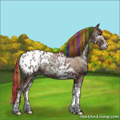 Horse Color:Painted Chocolate Blue Onyx Ice Pearl Sabino Appaloosa 