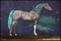 Horse Color:Painted Chocolate Silver Black Chinchilla Ice 