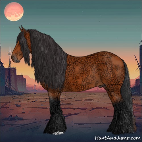 Horse Color:Bay Ice Rabicano 