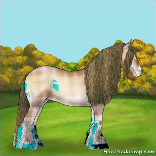 Horse Color:Plaid  Brown Pearl Onyx 